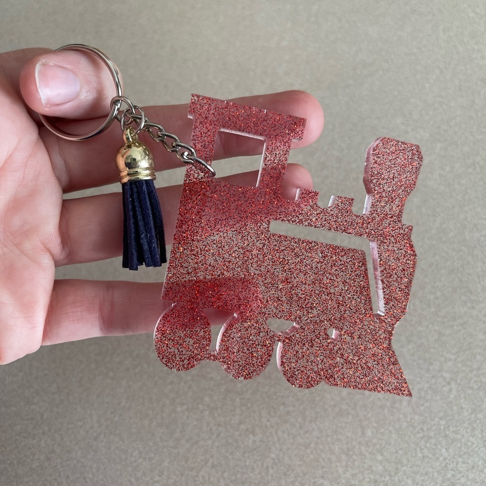 🎉🎉HP🎉🎉 Handmade Train Keychain - Picture 2 of 6